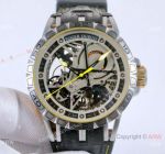 Top Grade Roger Dubuis Excalibur Aventador S Men Watches Titanium Yellow Hand